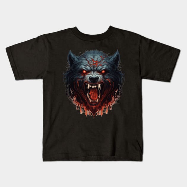 Diablo Druid Werebear Bear Crest Kids T-Shirt by Nightarcade